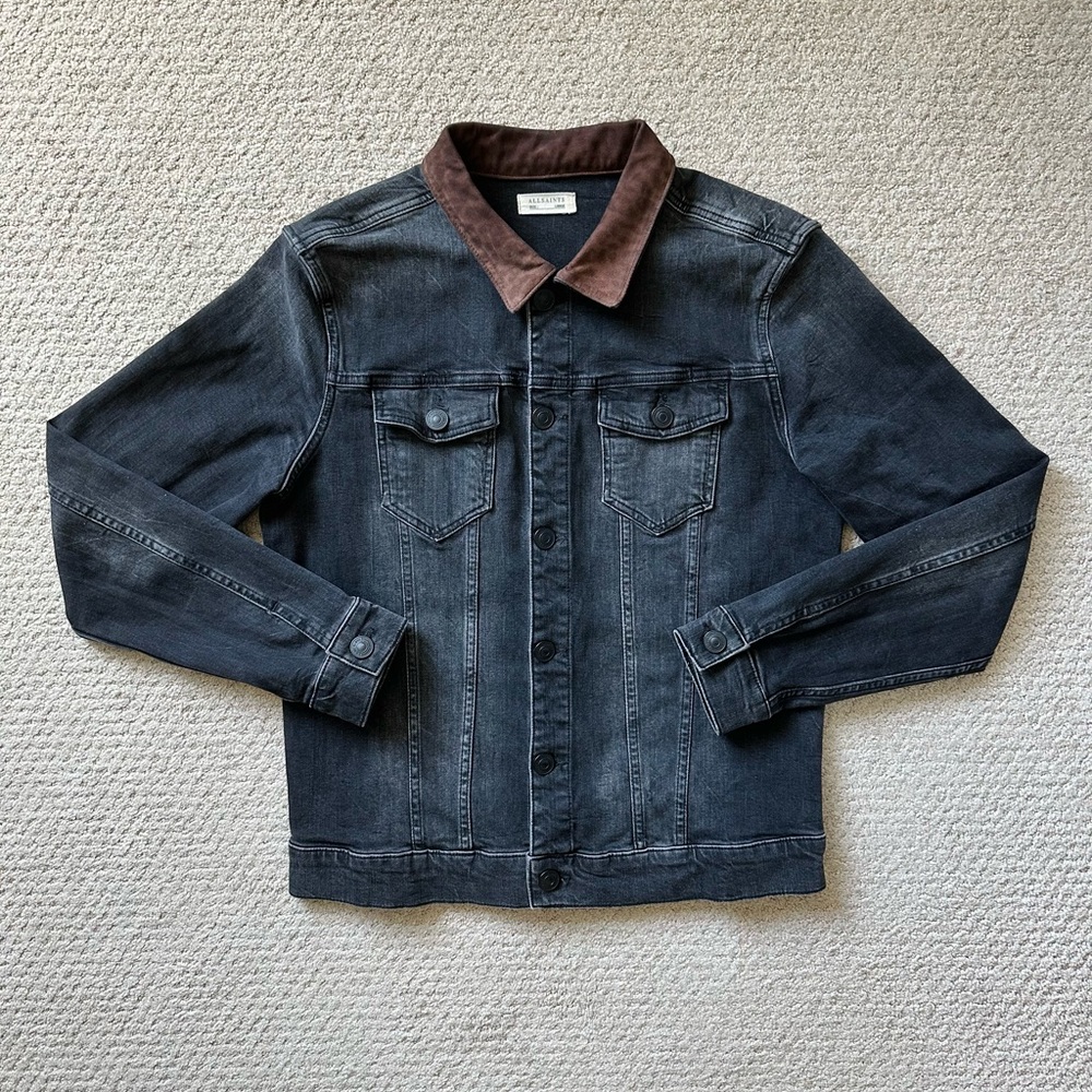 AllSaints Bering Denim Jacket - Sz LARGE